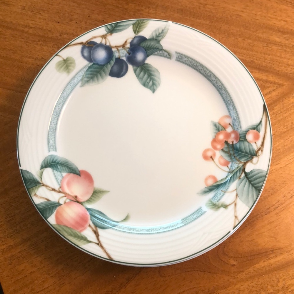 Six (6) Noritake Arctic Berries Salad Plates